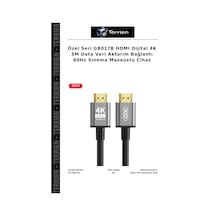 Özel Seri Gb017b Hdmı Dijital 4k 5m Data Veri Aktarım Bağlantı 60hz Sinema Masaüstü Cihaz