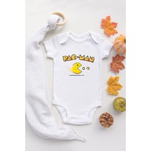 Özel Tasarım Pac Man Bebek Body Bebek Badi Zıbın
