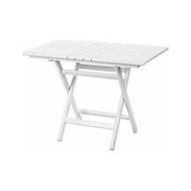 Bahçeme Kaş 60X80 Katlanabilir Ahşap Bahçe Balkon Masası -Beyaz