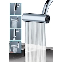 Mucit Home Tasarruflu 4 Modlu Şelale Ayarlanabilir Musluk Başlığı Mutfak Banyo Perlatör Evye Lavabo Bataryası