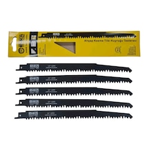 Emka 5 Adet 240mm/5.0mm Ahşap Kesme Tilki Kuyruğu Testeresi