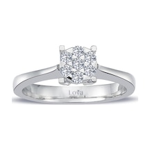 Lova 1 Karat Tektaş Görünümlü Pırlanta Yüzük - 1010291