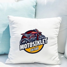 Kurumsal Logolu Saten Yastık Kılıfı 50x50 Cm Firmalara Özel Baskılı Dekoratif Kırlent Kılıfı İçi Boş Beyaz