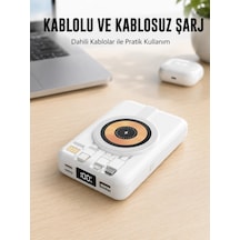 Magsafe Uyumlu Kablosuz Powerbank Hızlı Şarj Özellikli Yeni Nesil Najmaddin Çok Renkli
