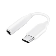 Tr Jh-048 Type-c To 3.5mm Aux Çevirici Ses Adaptörü Beyaz