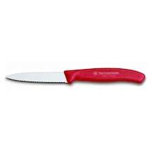 Victorinox 6.7631 8 CM Tırtıklı Soyma Bıçağı  Kırmızı