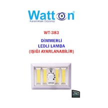 Watton Wt-383 Dimmerli Işık Seviyesi Ayarlanabilir Ledli Lamba Çok Renkli