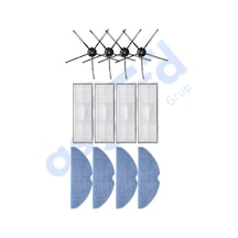 Roborock S7 Plus- Maxv-maxv Ultra- Pro Ultra Uyumlu 4 Yan Fırça 4 Filtre 4 Mop Pkt-iasgf0000732