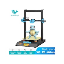 Bluer Plus Blu-5 Dokunmatik Ekranlı 3d Yazıcı Printer 300mmx300mmx400mm