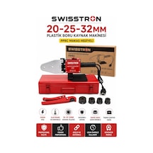 Swisstron Swsecokı2032 2000w Pprc Plastik Boru Kaynak Makinesi Seti 20-25-32 Mm Pafta Metal Çantalı