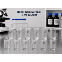 Beher Cam Dereceli 5 Ml 12 Adet