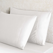 Linens Tencel 2'li Standart Yastık Kılıfı Beyaz