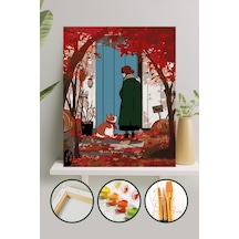 Sayılarla Boyama Tuval Seti 40x50 Cm - Sonbahar
