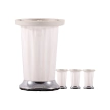 Ademkocplastik 10 Cm A2 Plastik Beyaz Mobilya Baza Sehpa Ayağı (4'Lü) (457208281)