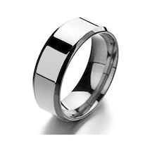 Fildişi Erkekler İçin Moda Takı Ayna Paslanmaz Çelik Yüzük 10