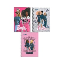 Gıpta Barbie A6 Karton Kapak 80 Yaprak Çizgili Not Defteri Adet