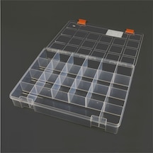 Mano Şeffaf Malzeme Kutusu 13 Inch Klasik Organizer Kutu -  Ş-Org-