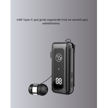 İçi - 392 - Sarılabilen Kablo Ve Yaka Klipsli - Csmo-tex - Bluetooth Kulaklık