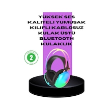 Rgb Aydınlatmalı Kablosuz Bluetooth Oyuncu Kulaklığı