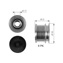Alternatör Kasnaği Chrysler- Mercedes- Chrysler Pt Cruiser Pt 2.2 Crd 2002-2010 Gates Gat Oap7057