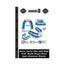 Delux Serisi Dgl-200-wsb Prof. Dişlik Beyaz-mavi Spor Aksesuar Maçlar Beyaz - Mavi