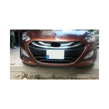 Hyundai İ30 Uyumlu Ön Lip Tampon Eki Body Kit Yumuşak Mat Siyah Kırılmaz
