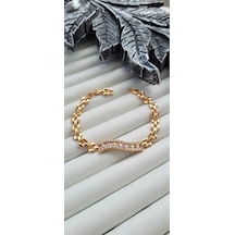 Xuping Renkli Taşlı Gold Kadın Bileklik Altın