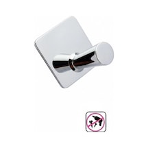 Glare Konik Kendinden Yapışkanlı Askılık Tekli Krom 4 Lü Paket Krom