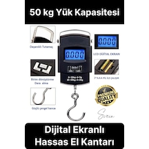 Taşınabilir Hassas Elektronik Terazi El Askılı Ölçekli Lcd Dijital Göstergeli Ağırlıkları Bagaj