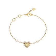 Guess Jgujubb06009jwygs Kalpli İnci Kadın Bileklik Renkli