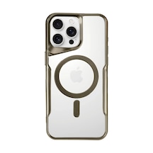 Newface - 342 - İphone 16 Pro Max Kılıf Boyi Magsafe Silikon Kapak - - Edntrend - Çöl Titanyum