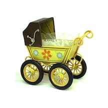 Dekoratif Metal Bebek Arabası Biblo Vintage Hediyelik Arbltgsfgdbmıynı99h