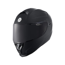 Motoanl Motosiklet Double Vizörlü Full Face Ce Motor Kaskı Mat Siyah