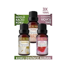AURAN Pudra, Yasemin, Amber Saf Esansiyel Uçucu Yağ 3X10ML