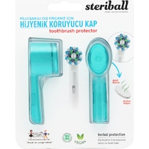 Steriball Pilli Veya Şarjlı Diş Fırçaları İçin Hijyenik Diş Fırçası Kabı - Turkuaz