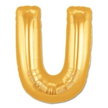 U Harf Folyo Balon Altın Renk 40 İnç Tdrtr 0
