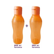 Şişe Suluk Matara 500 Ml Turuncu 2 Li Set Turuncu