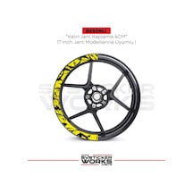 Motosiklet Jant Kaplama Desenli Yarım Yüksek Kaliteli Folyo 1 Paket 1 Motosiklet İçin 03722043