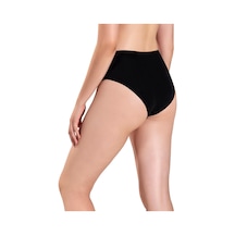Jiber Kadın Siyah Pamuklu Bikini Külot -652-siyah-l Çok Renkli
