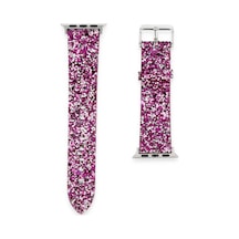 Newface - 969 - Apple Watch 38mm Starry Taşlı Kordon - - Edntrend - Derin Mor