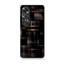 Oppo A60 Uyumlu Soyut Çizgiler  Desenli Silikon Kılıf