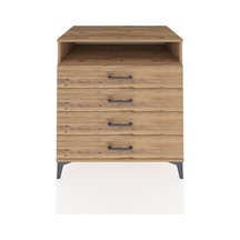 Kronos Şifonyer Tek Raflı 4 Çekmeceli 88x59x96 Çam-çam Çam