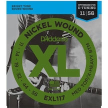 D'addario Exl117 Drop D Elektro Gitar Teli 11-56