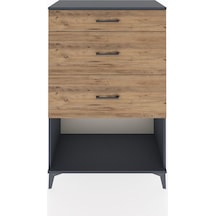 Hyperion Dolap 3 Çekmeceli 88x44x134 Antrasit-çam Antrasit