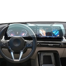 Bmw X2 Uyumlu Ekran Koruyucu Kavisli Ekran İle Uyumlu Tek Parça 9H Nano Ekran Koruyucu