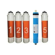 Filtre Dünyası Waterlife Su Arıtma Cihazına Uyumlu Filtre 5Li Set Vontron