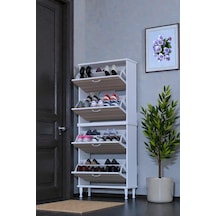 Eliusta Berry Cordoba 8 Raflı 4 Düşer Kapaklı Ayakkabılık 72 Cm Genişlik X 168x26 Cm Ayakkabılık Cordoba