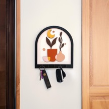 Caju Art &amp Decoration Cajuart Katmanlı Tasarım Sanatsal Bitki Vazo Duvar Askılık Dekor Anahtarlık Diğer