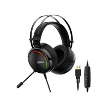 Glary 7.1 Mikrofonlu Rgb Oyuncu Kulaklığı, Siyah