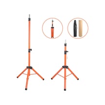Kuaför Eğitim Mankeni İçin Metal Tripod / Turuncu + Taşıma Çantası - Uxfo-463409 Çok Renkli
